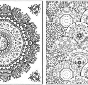 TABLILLA ENTELADA PREDISEÑADA MANDALA 25X25 CM 4 UDS