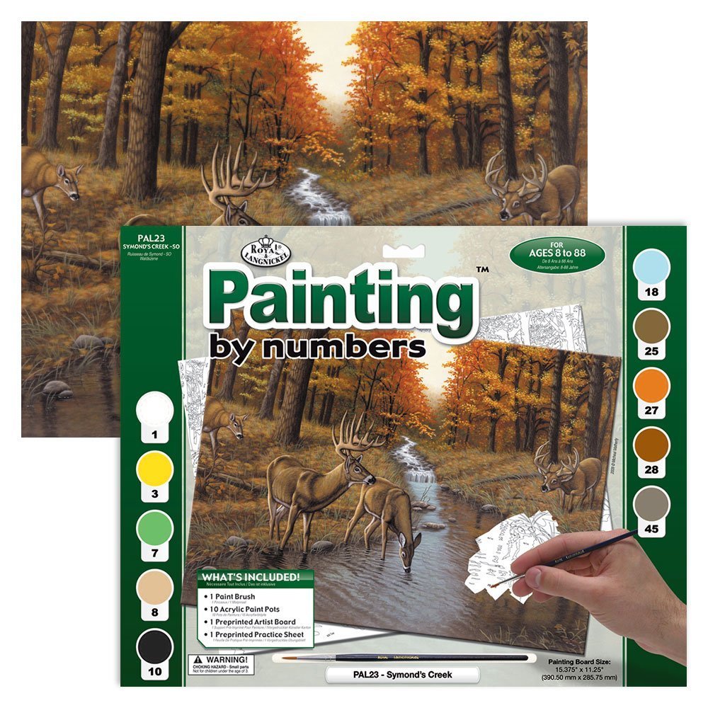 PINTAR POR NUMEROS R&L PAL23-3T CIERVOS EN EL RIO - Imagen 2