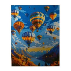 PINTAR POR NUMEROS IDEYKA 6332 GLOBOS 40X50 CM