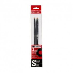 BLISTER 3 PINCELES MANUALIDADES CAMPUS S