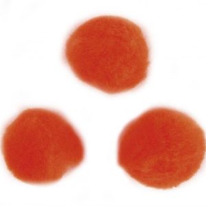 POMPONES RAYHER 15 MM 60 UDS NARANJA