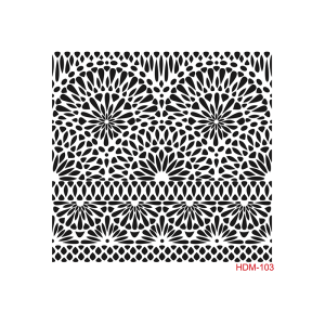 PLANTILLA STENCIL CADENCE HDM103 ROSETONES 25X25 CM
