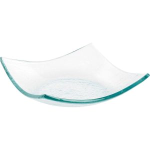 BANDEJA DE VIDRIO RUGOSA 15X15 CM
