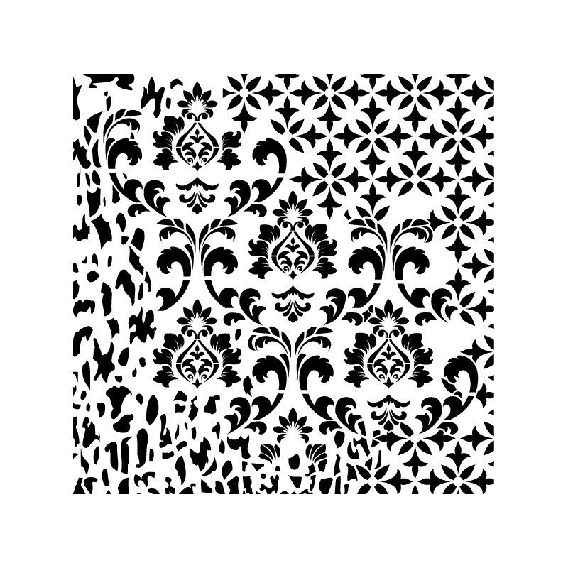 PLANTILLA STENCIL CADENCE GCSS008 GRUNGE MIDI 25X25 CM