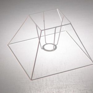 ARMAZON LAMPARA PIE CUADRADA 25 CM