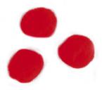 POMPONES RAYHER 15 MM 60 UDS ROJO