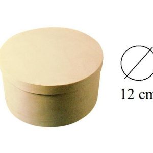 CAJA MADERA CHAPA REDONDA 12 CM