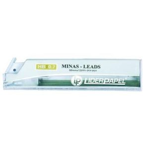 MINAS GRAFITO 0,7 MM HB 12 UDS